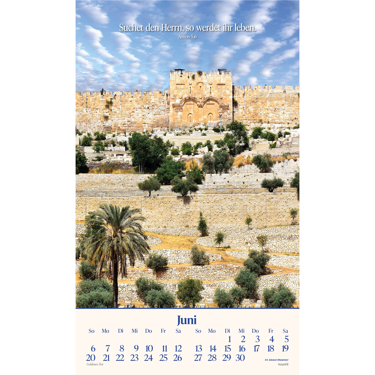 Das Heilige Land 2027 - Wandkalender