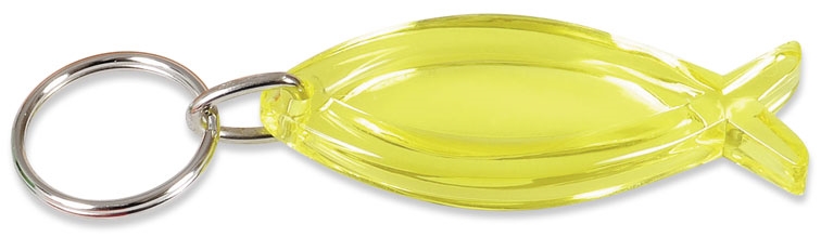 Schlüsselanhänger 'Fisch' gelb