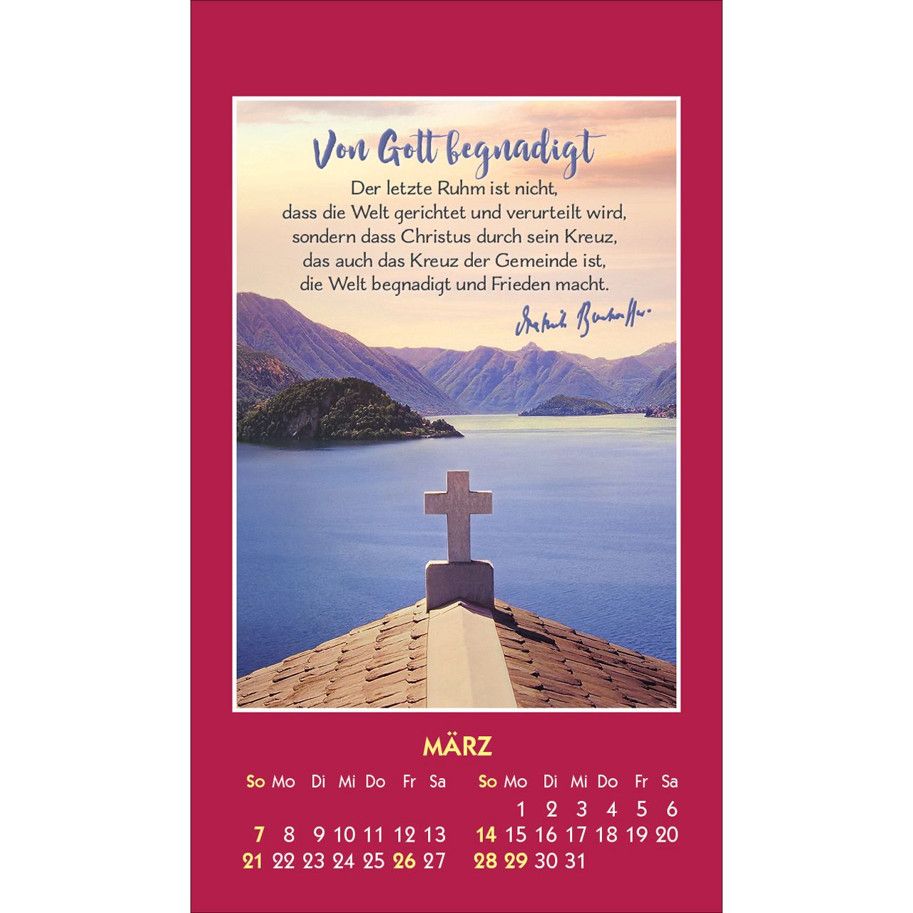 Gott ist bei dir 2027 - Aufkleber-Kalender