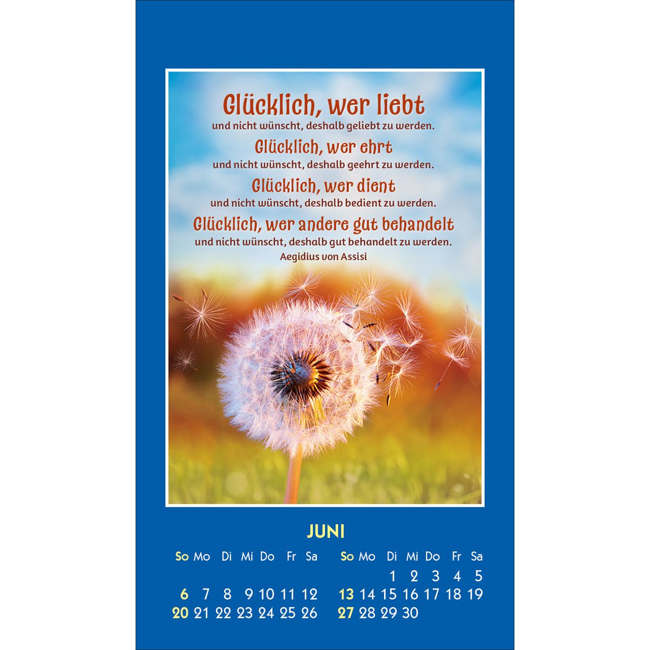 Ein gutes Wort für Dich 2027 - Aufkleber-Kalender