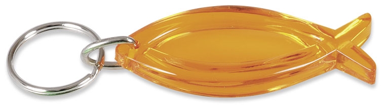 Schlüsselanhänger 'Fisch' orange