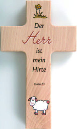 Holzkreuz 'Psalm 23'