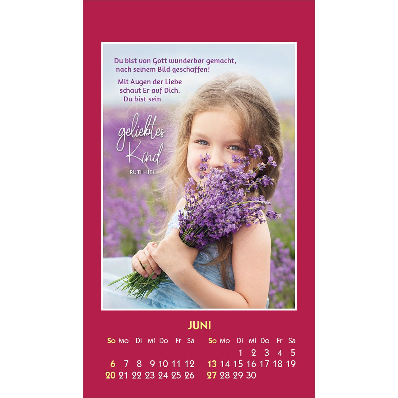 Du bist unendlich wertvoll 2027 - Aufkleber-Kalender