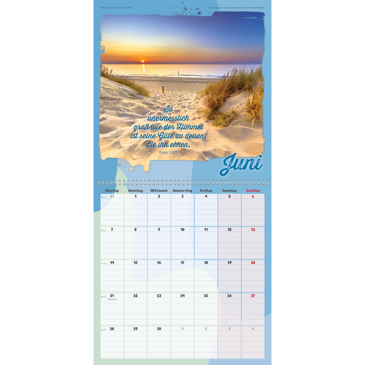 Alles zu seiner Zeit 2027 - Wandkalender