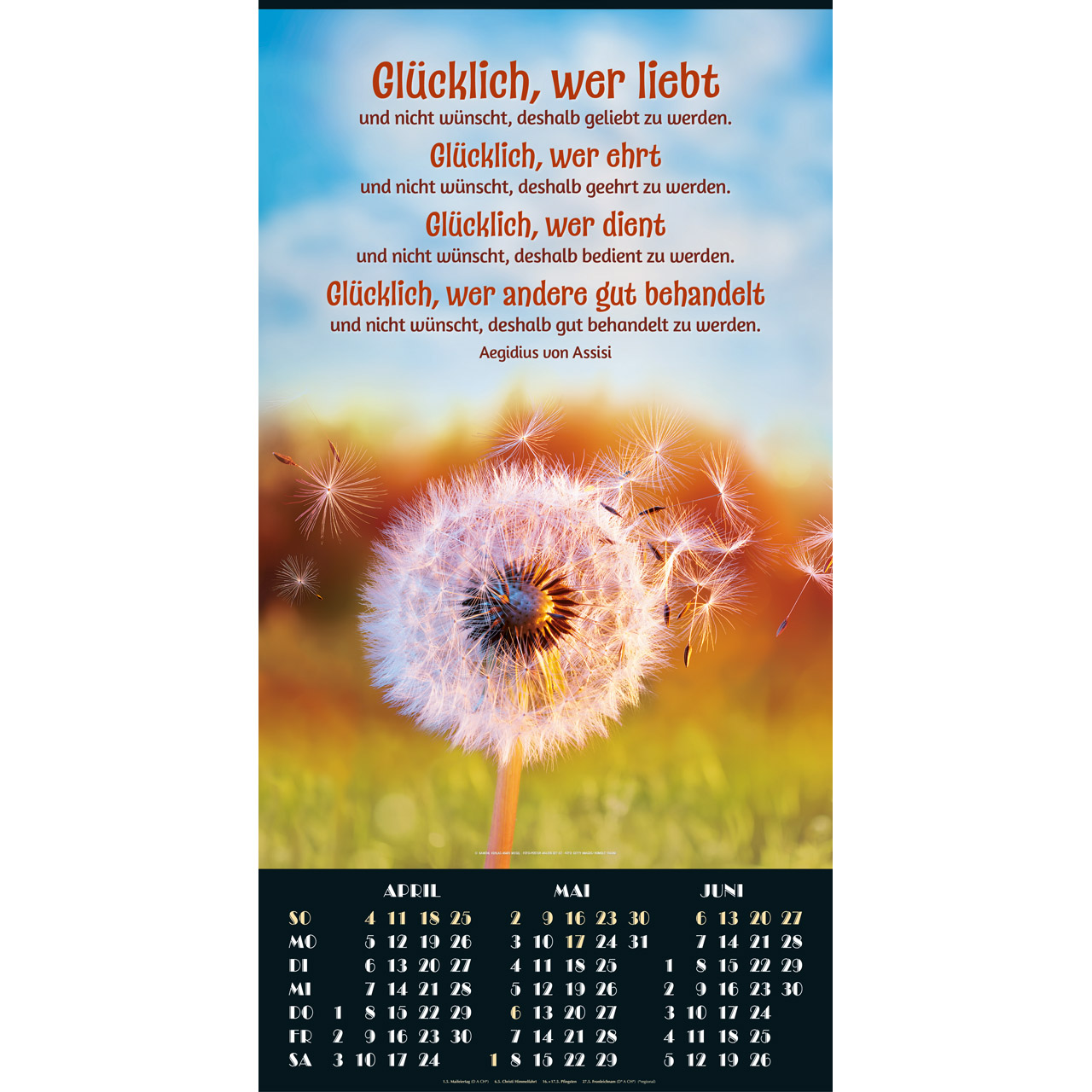 Foto-Poster-Kalender 2027 - XXL Posterkalender