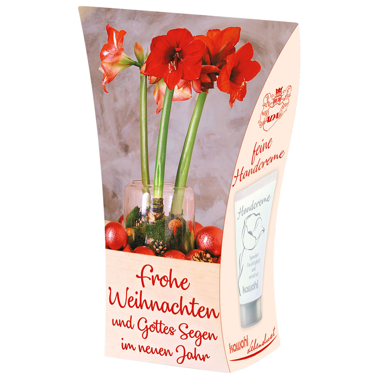 Handcreme 'Frohe Weihnachten und Gottes Segen im neuen Jahr'