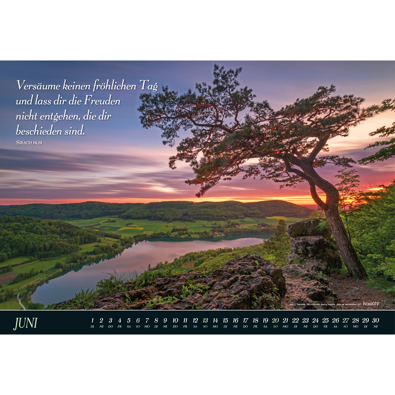 Atem der Unendlichkeit 2027 - Wandkalender Panorama