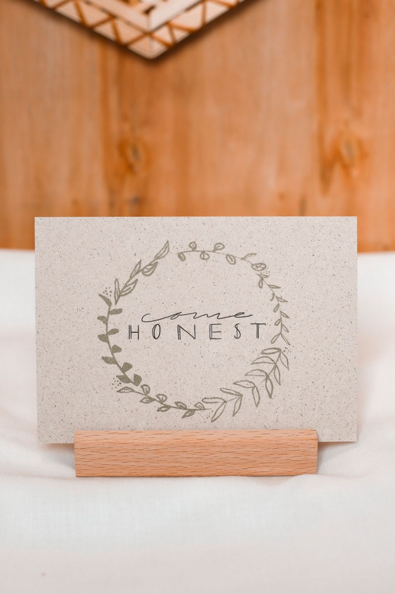 Postkarte - Come Honest (Einzelkarte)