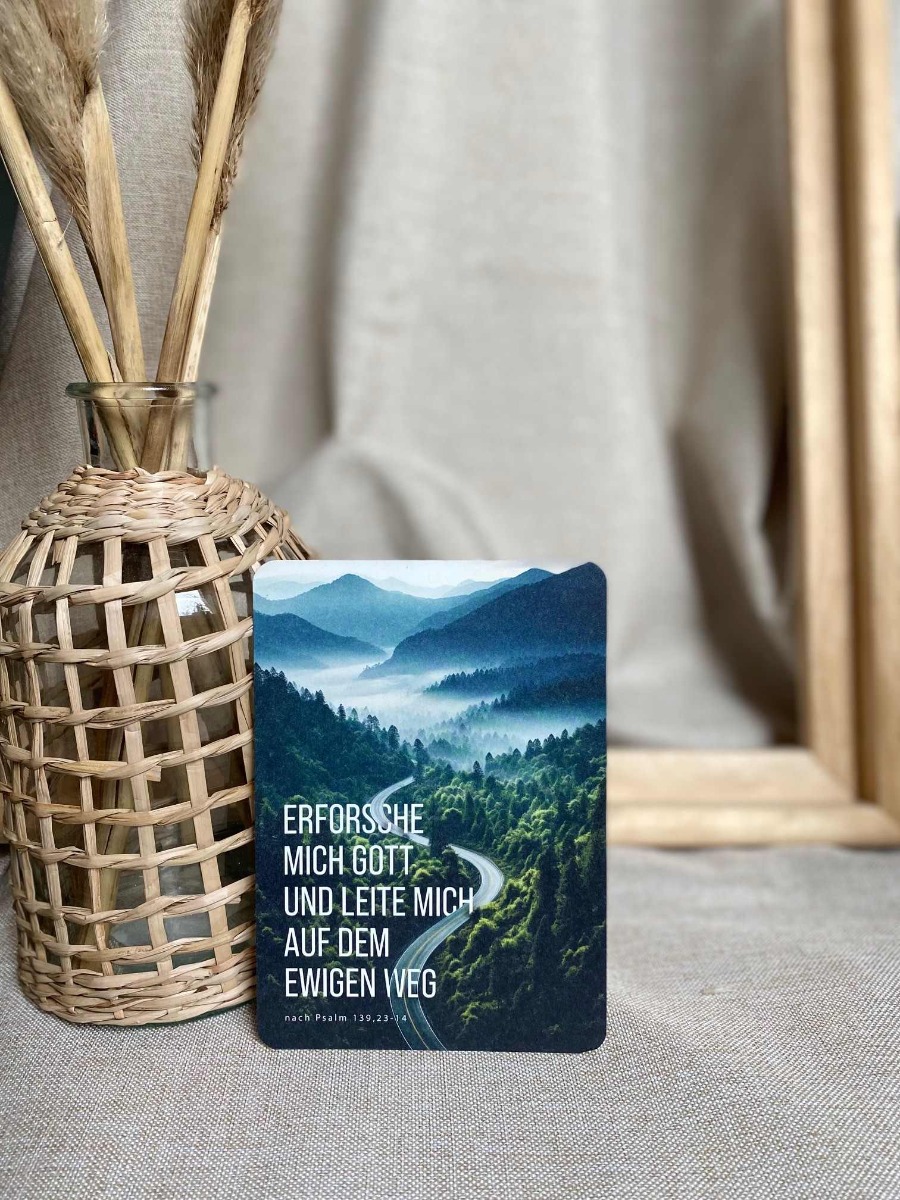 Postkarte - Erforsche mich Gott (Einzelkarte)