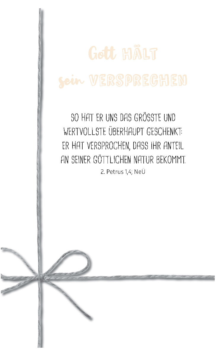 Was Gott dir verspricht