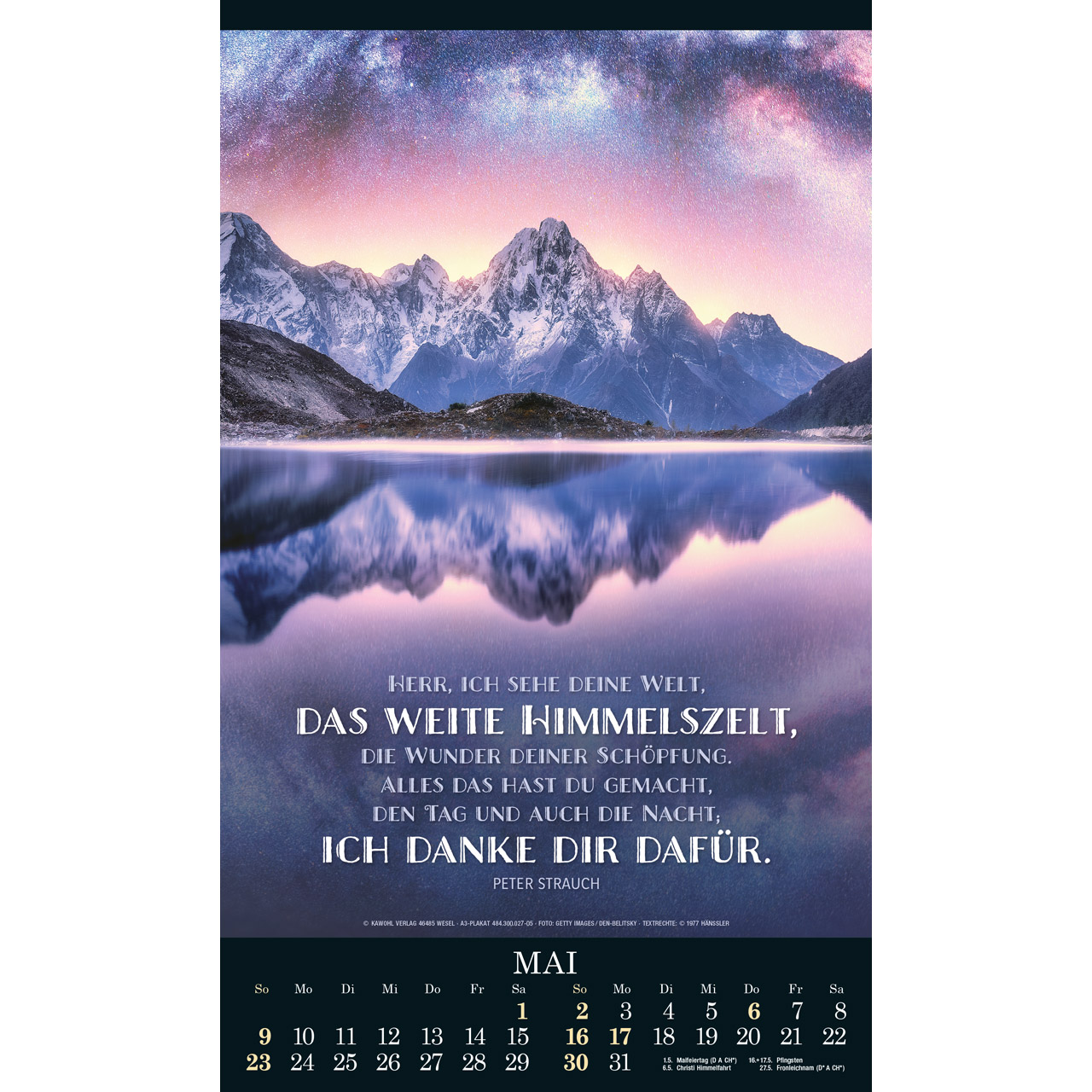 Alles in uns schweige 2027 - Wandkalender