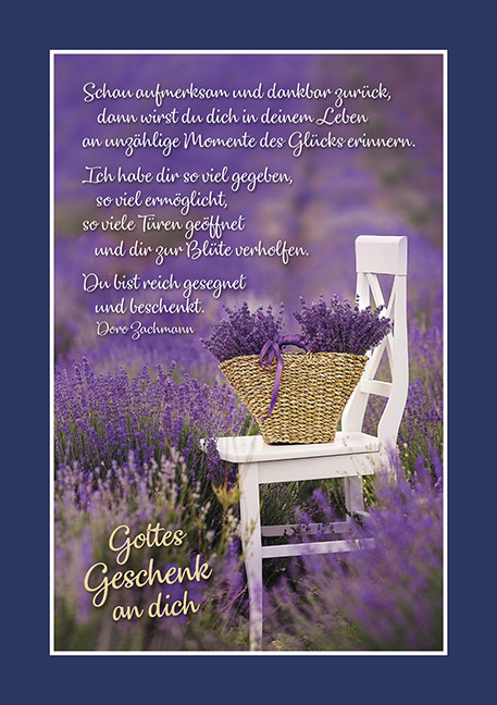 Gottes Segen umgebe dich!