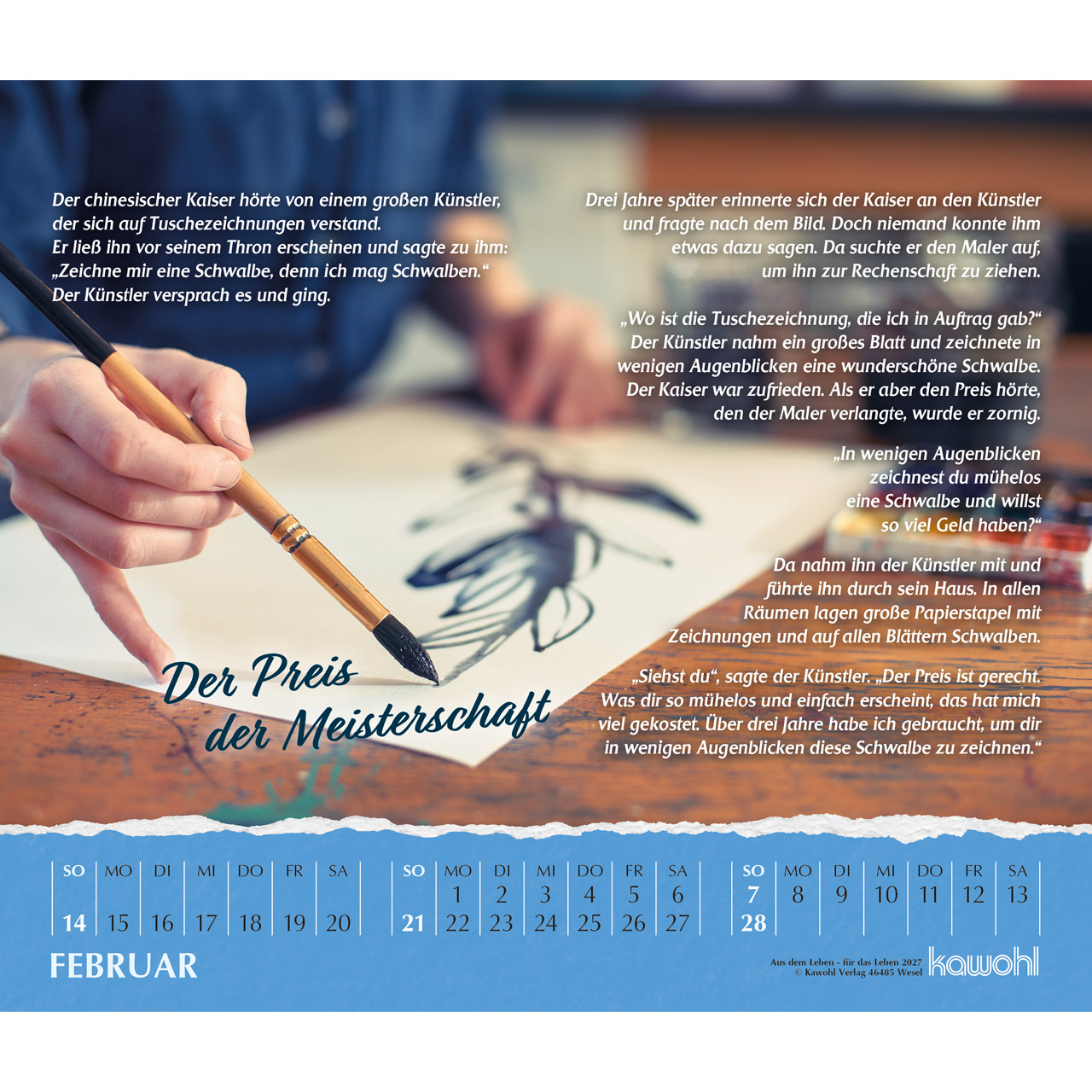 Aus dem Leben für das Leben 2027 - Postkartenkalender