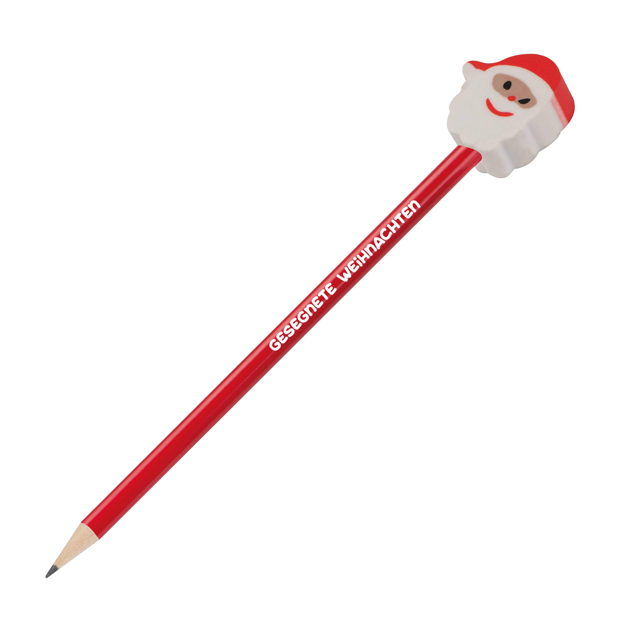 Bleistift mit Radiergummi 'Weihnachtsmann'