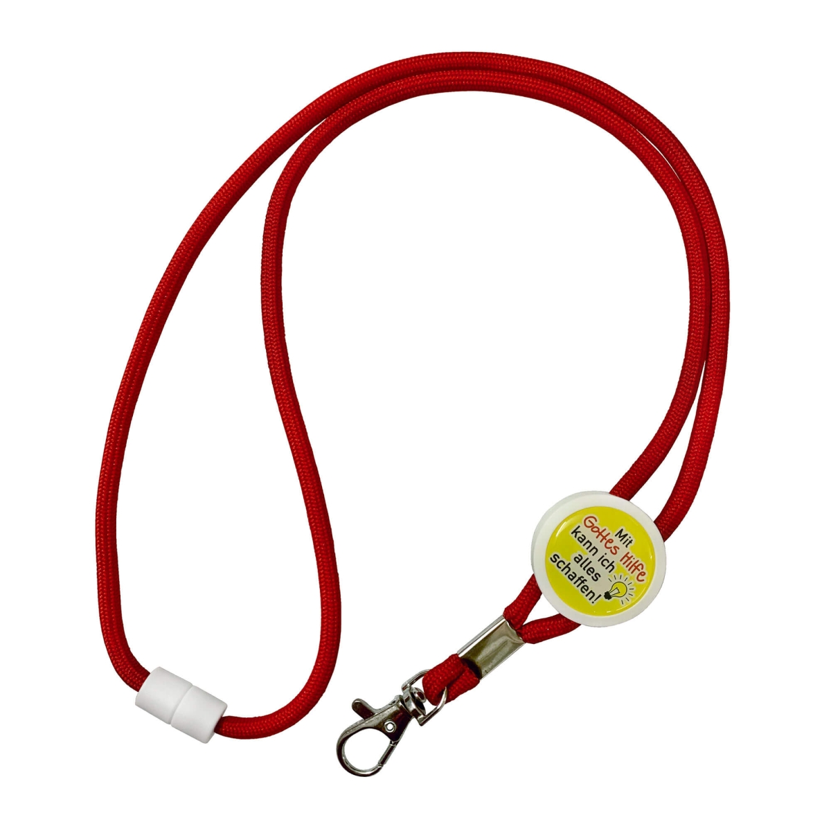 Lanyard mit Handsprühflasche "Sei behütet..." - blau