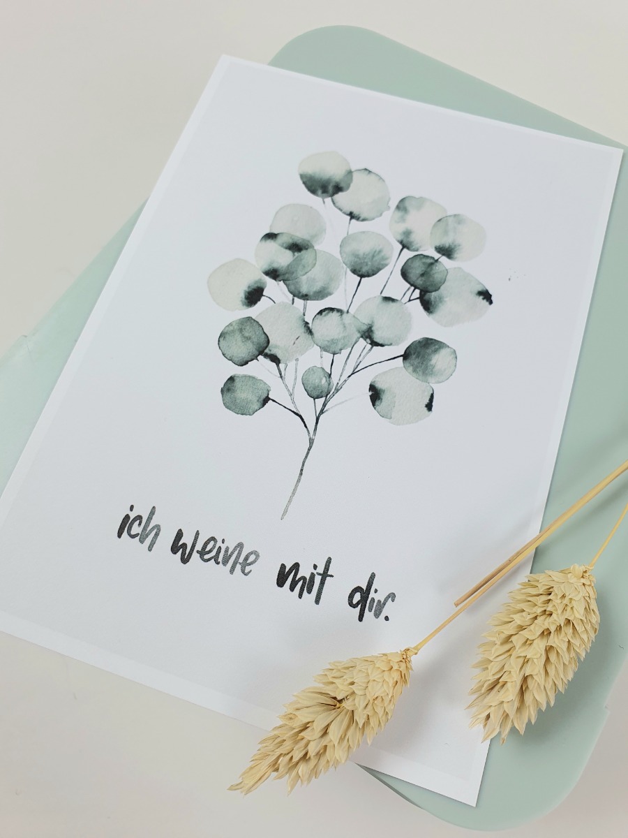 Postkarten 10 Stück - Ich weine mit Dir