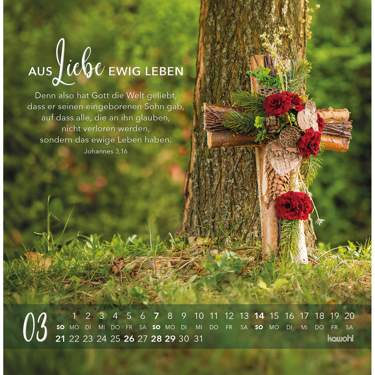 Die Liebe bleibt bestehn 2027 - Postkartenkalender