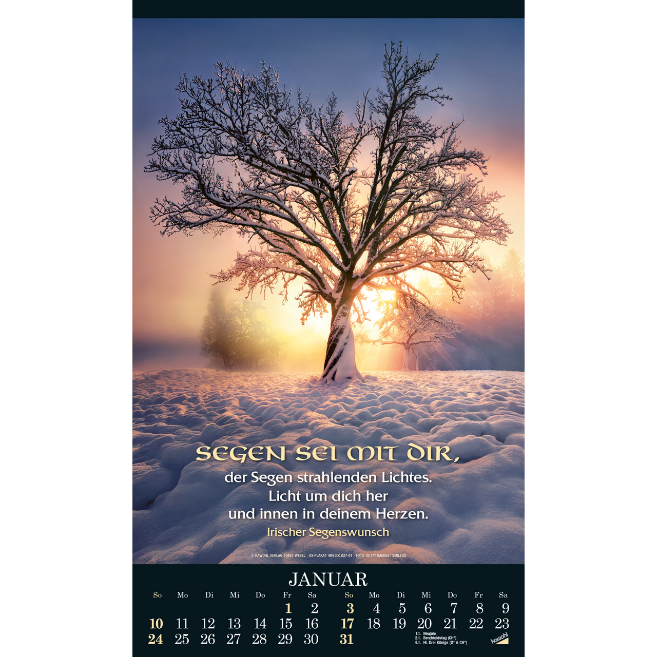 Alles in uns schweige 2027 - Wandkalender