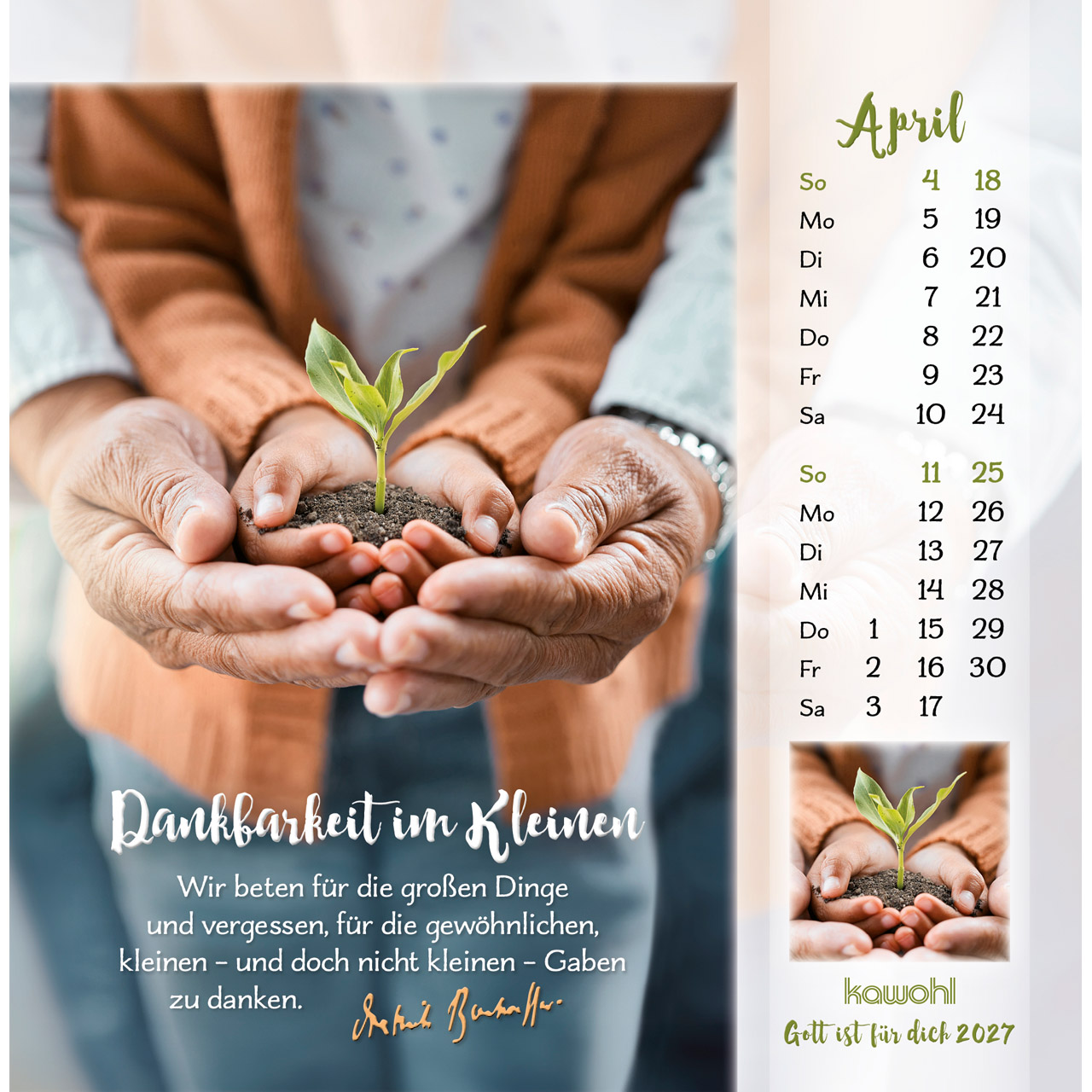 Gott ist für dich 2027 - Postkartenkalender
