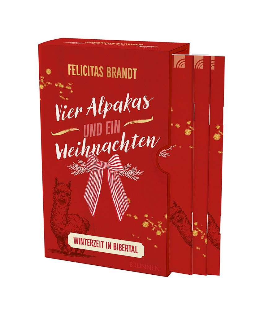 Vier Alpakas und ein Weihnachten