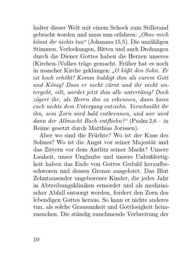 Ob man vor dem Sterben fliehen möge