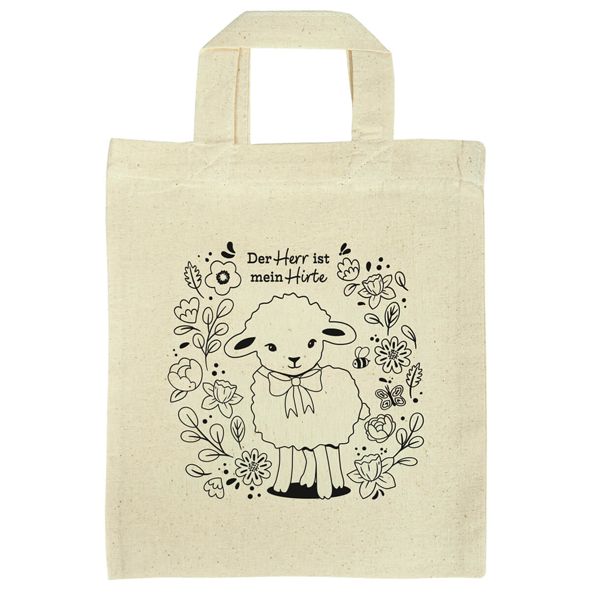 Baumwolltasche Schäfchen zum Ausmalen