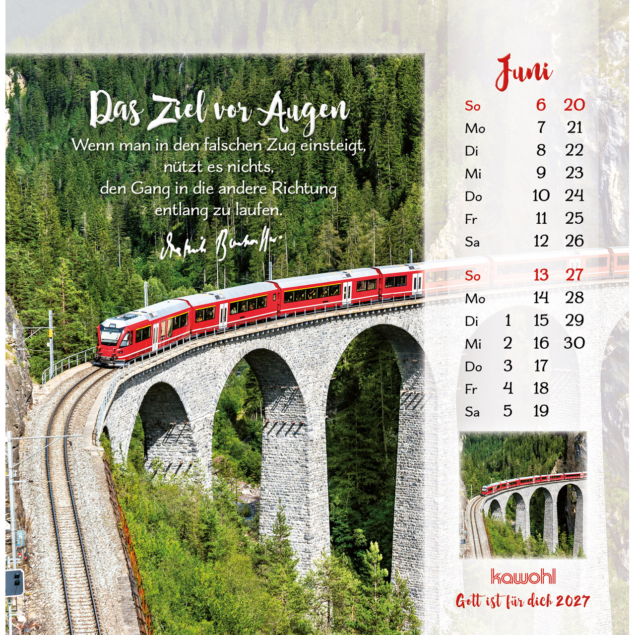 Gott ist für dich 2027 - Postkartenkalender