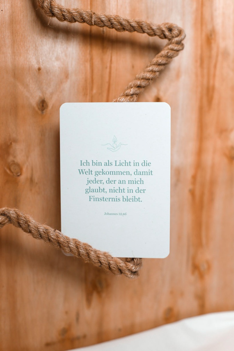 Postkarte - Ich bin als Licht in die Welt gekommen (Einzelkarte)