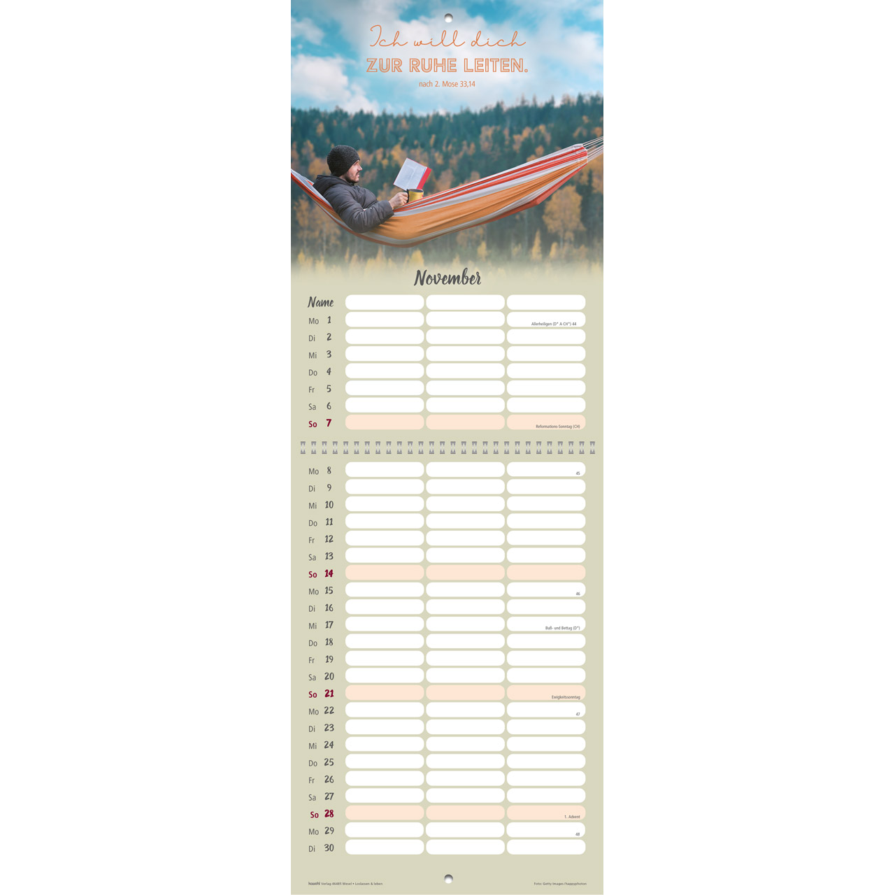 Loslassen & leben 2027 - Wandkalender Terminer