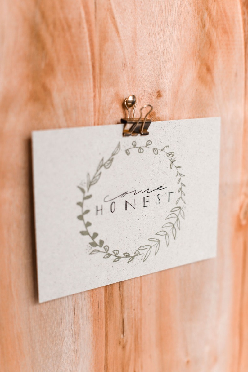 Postkarte - Come Honest (Einzelkarte)