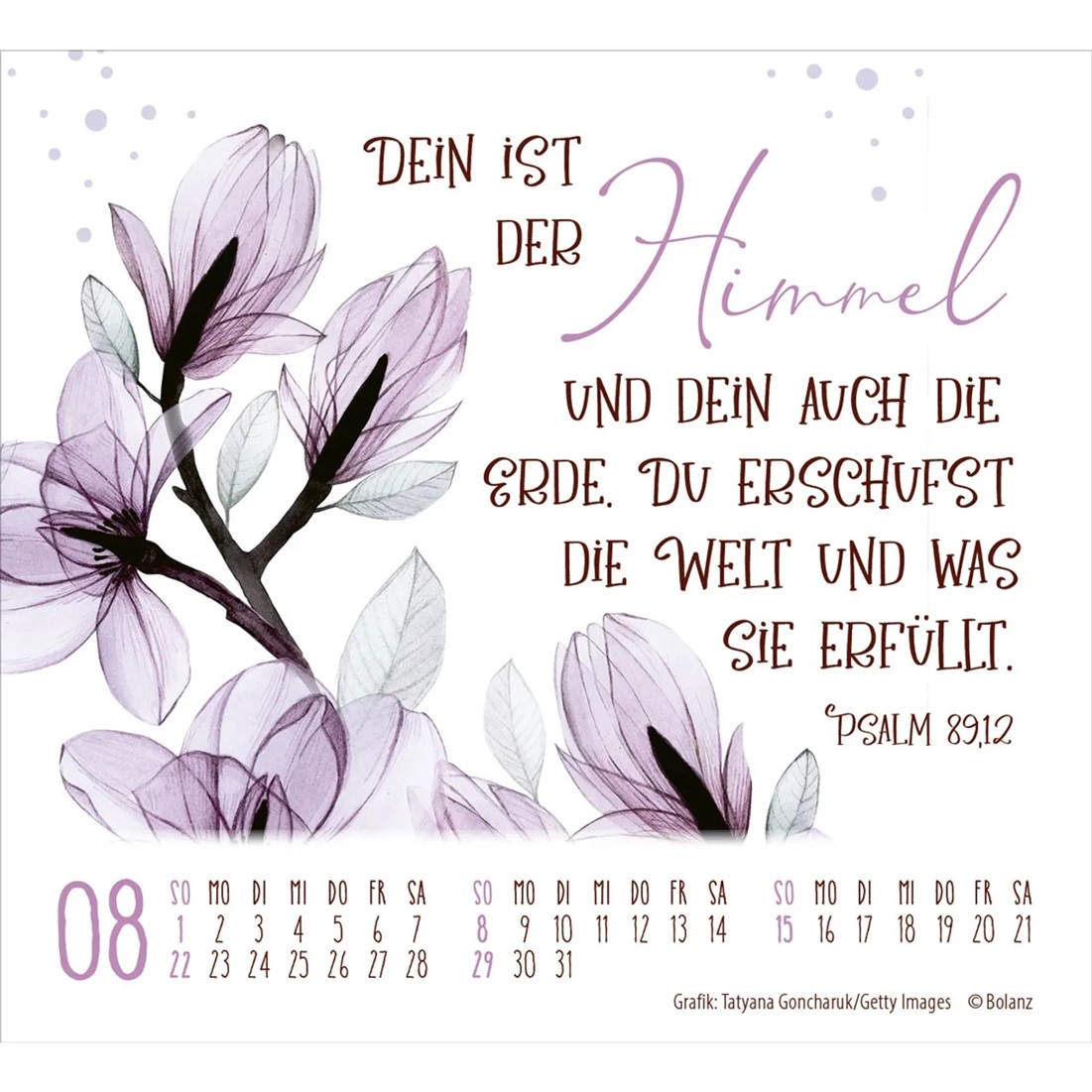 Geschützt in seiner Hand 2027 - Minikalender