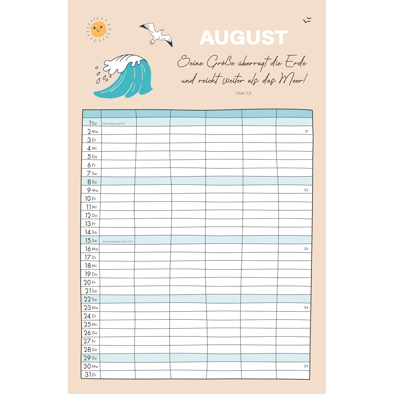 Familienplaner 2027 - Wandkalender