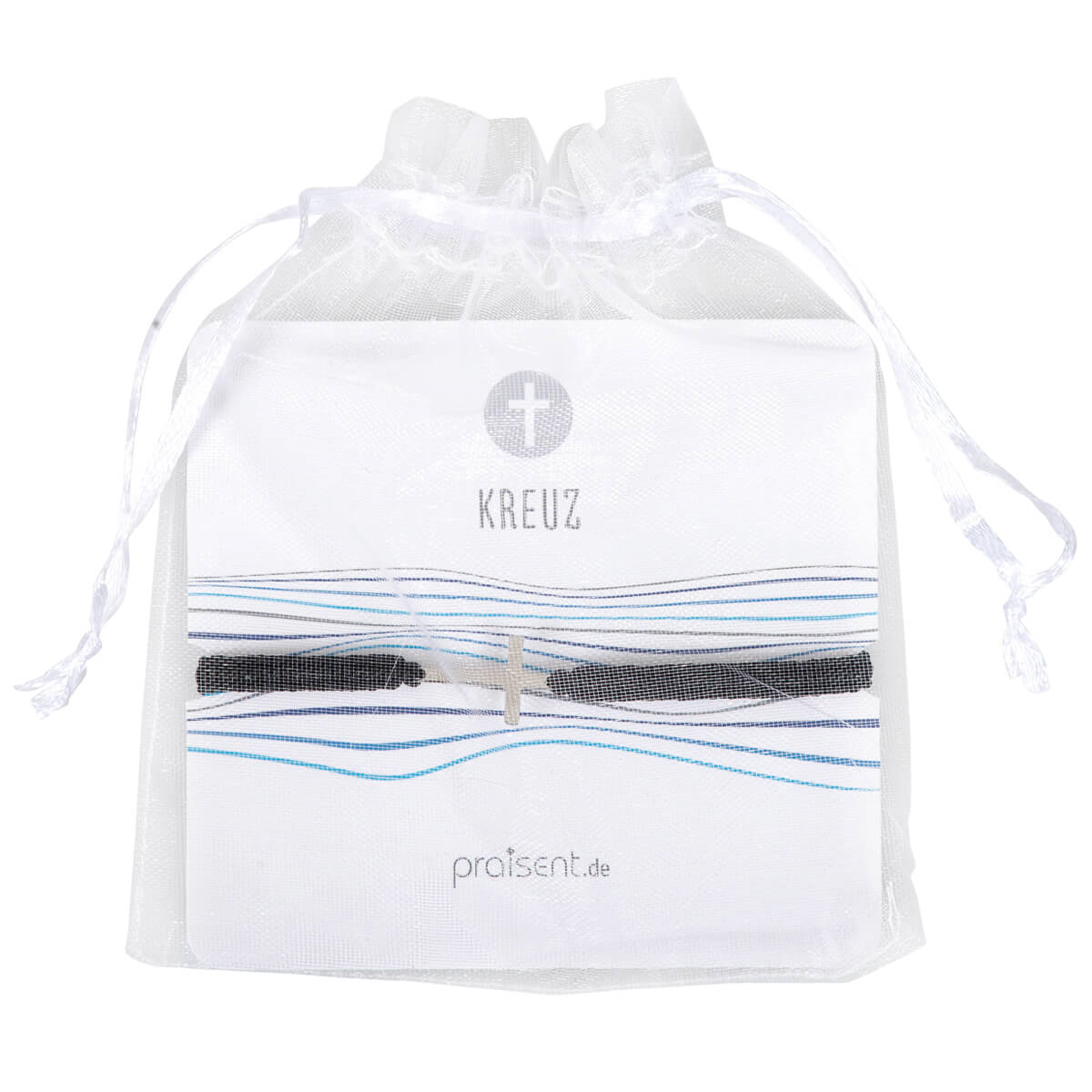 Armband geflochten mit Kreuz