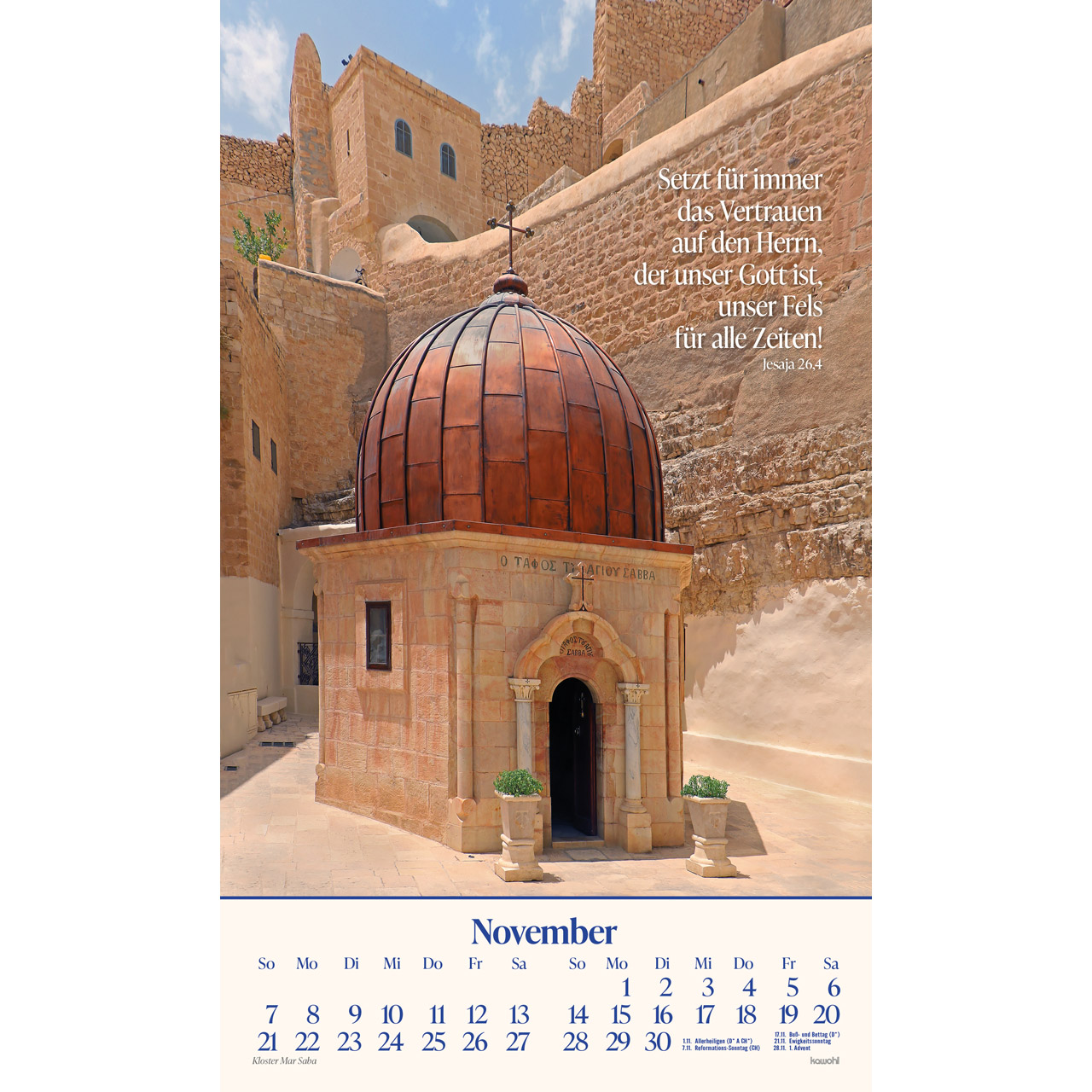 Das Heilige Land 2027 - Wandkalender
