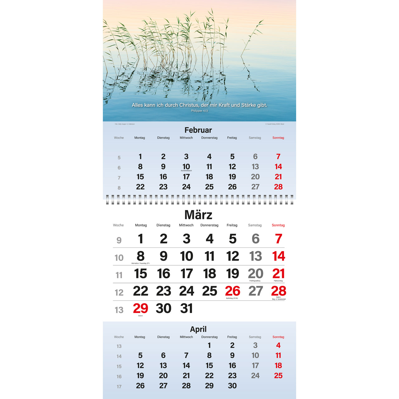 Gott segne meinen Tag 2027 - Wandkalender Timer