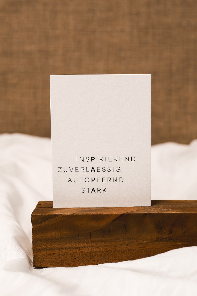 Postkarte - Papa (Einzelkarte)