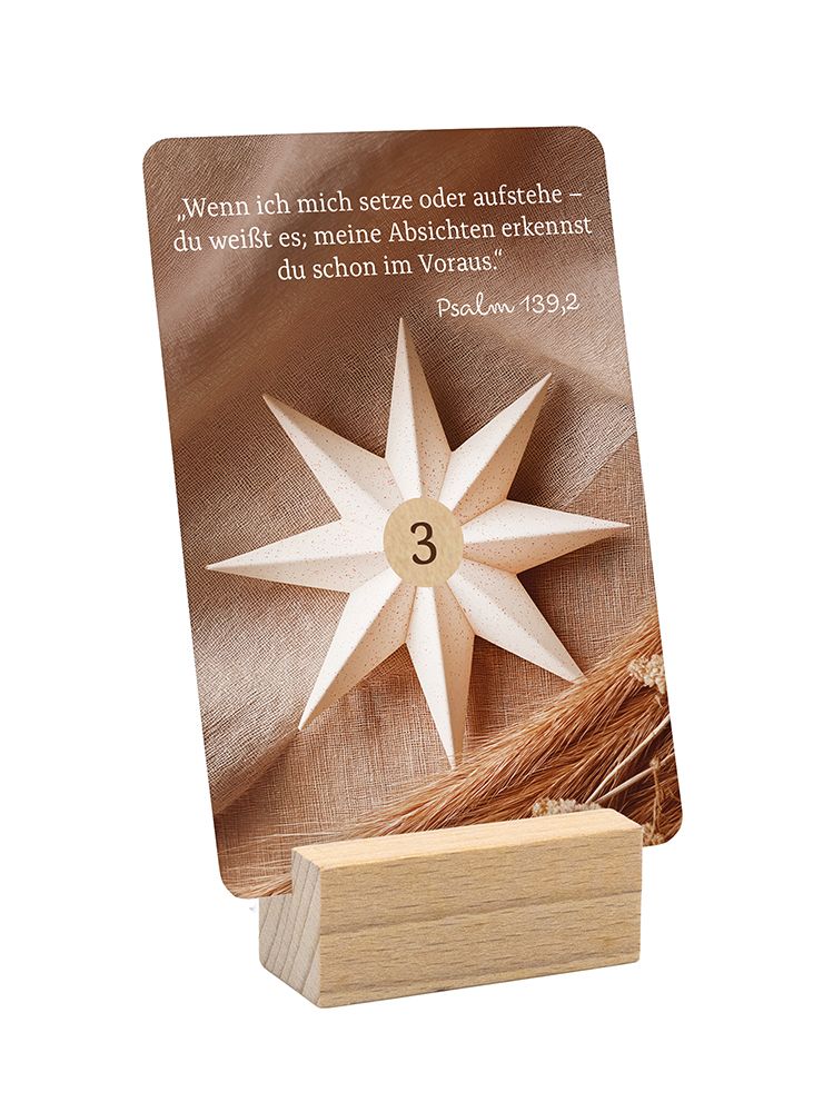 24 Herzenswege zur Krippe mit Psalm 139 - Mini-Adventskalender