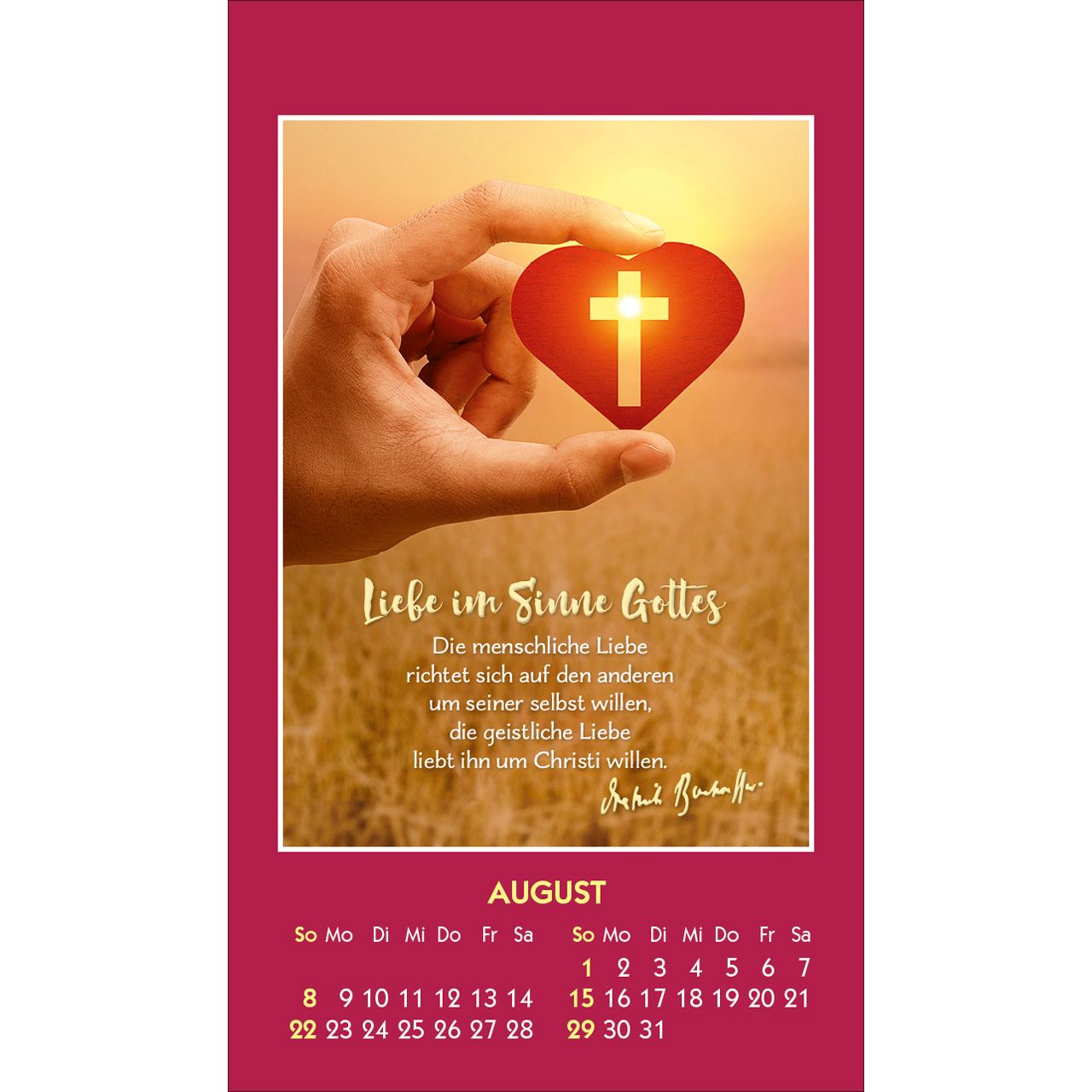 Gott ist bei dir 2027 - Aufkleber-Kalender