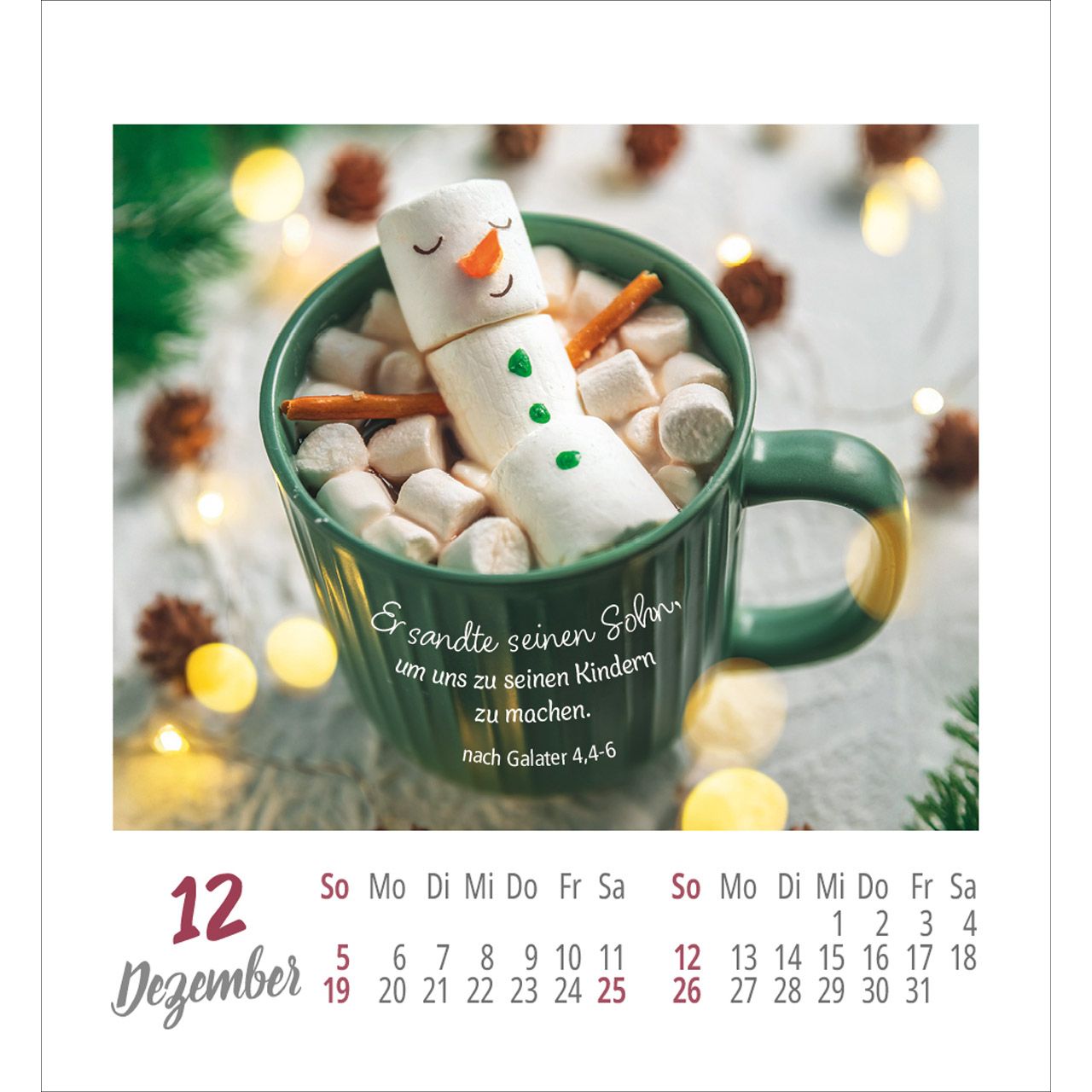 Frei sein & leben 2027 - Aufkleber-Kalender
