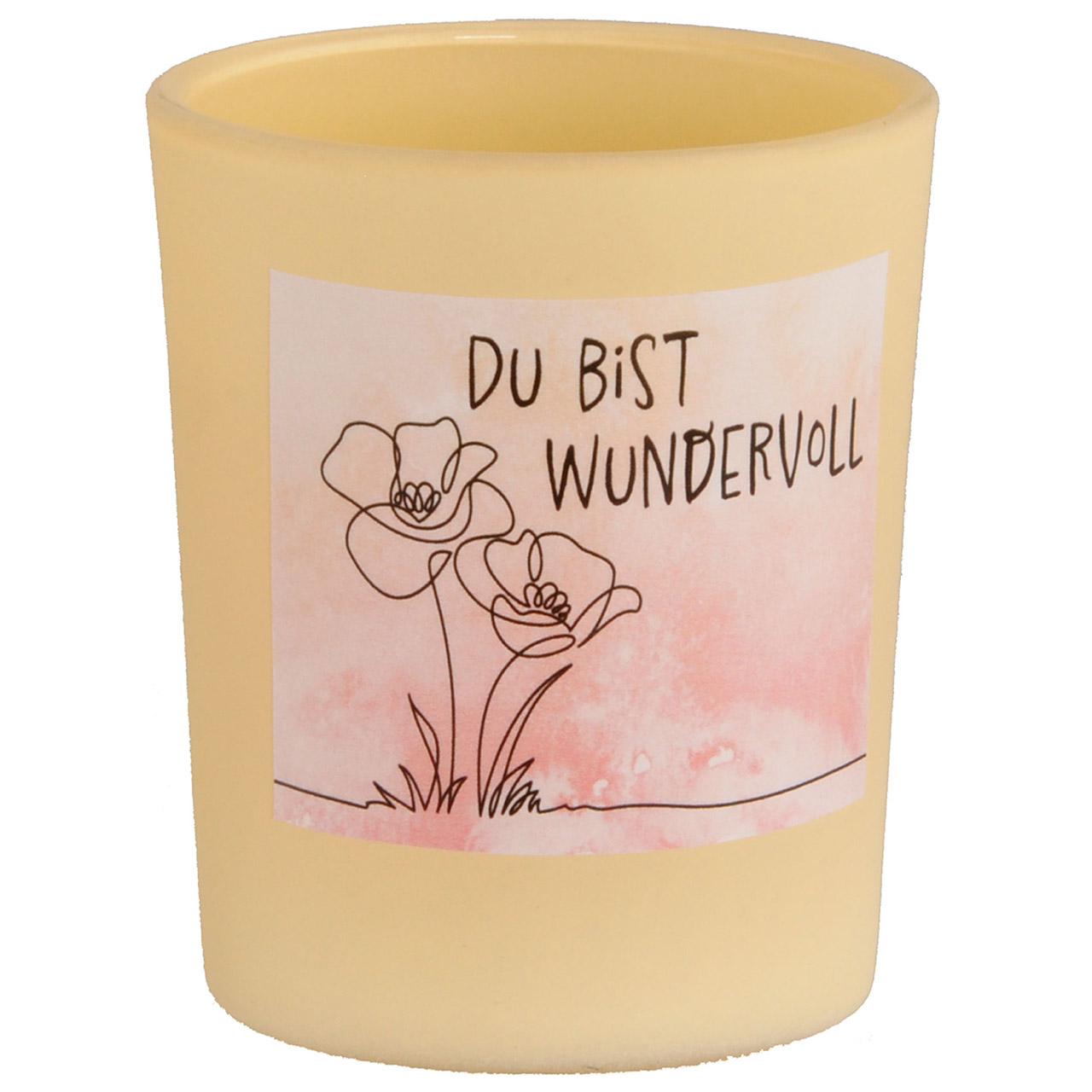 Duftkerze 'Du bist wundervoll'