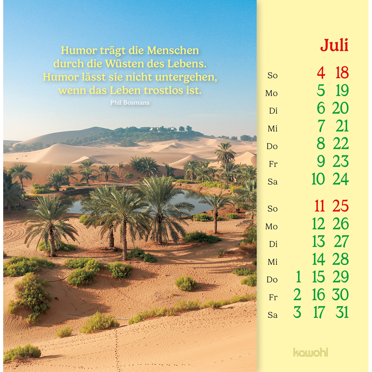 Phil Bosmans 2027 -  Postkartenkalender