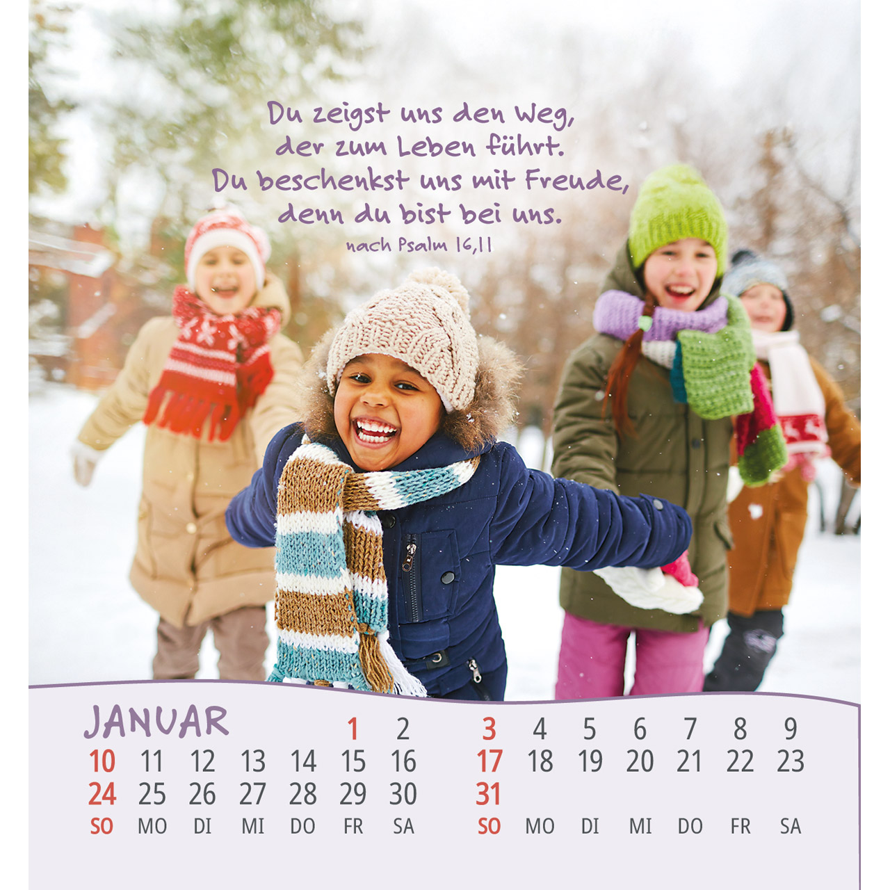 Gott hat alle Kinder lieb 2027 - Aufstellkalender
