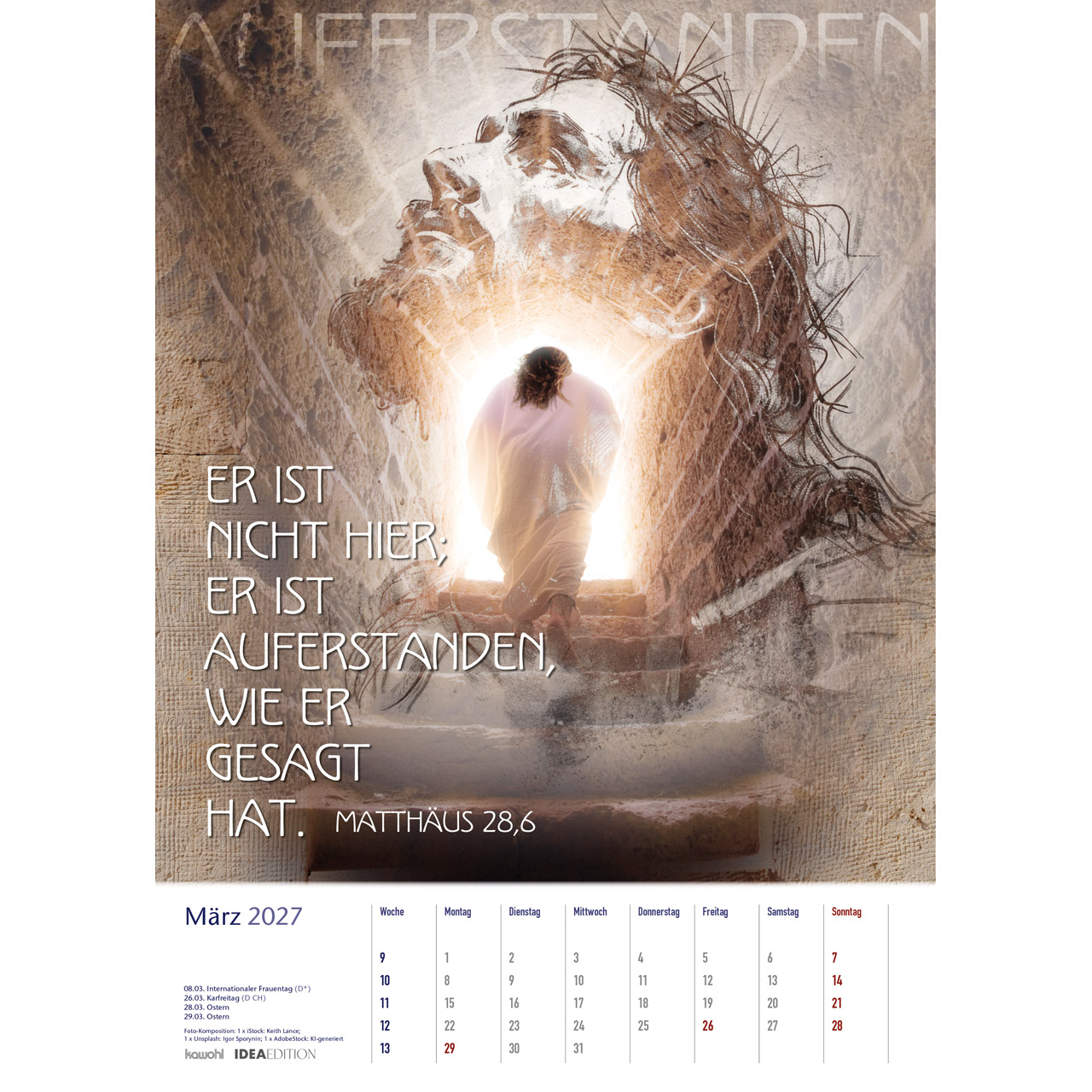 Auf seinem Weg 2027 - Wandkalender IDEA Edition