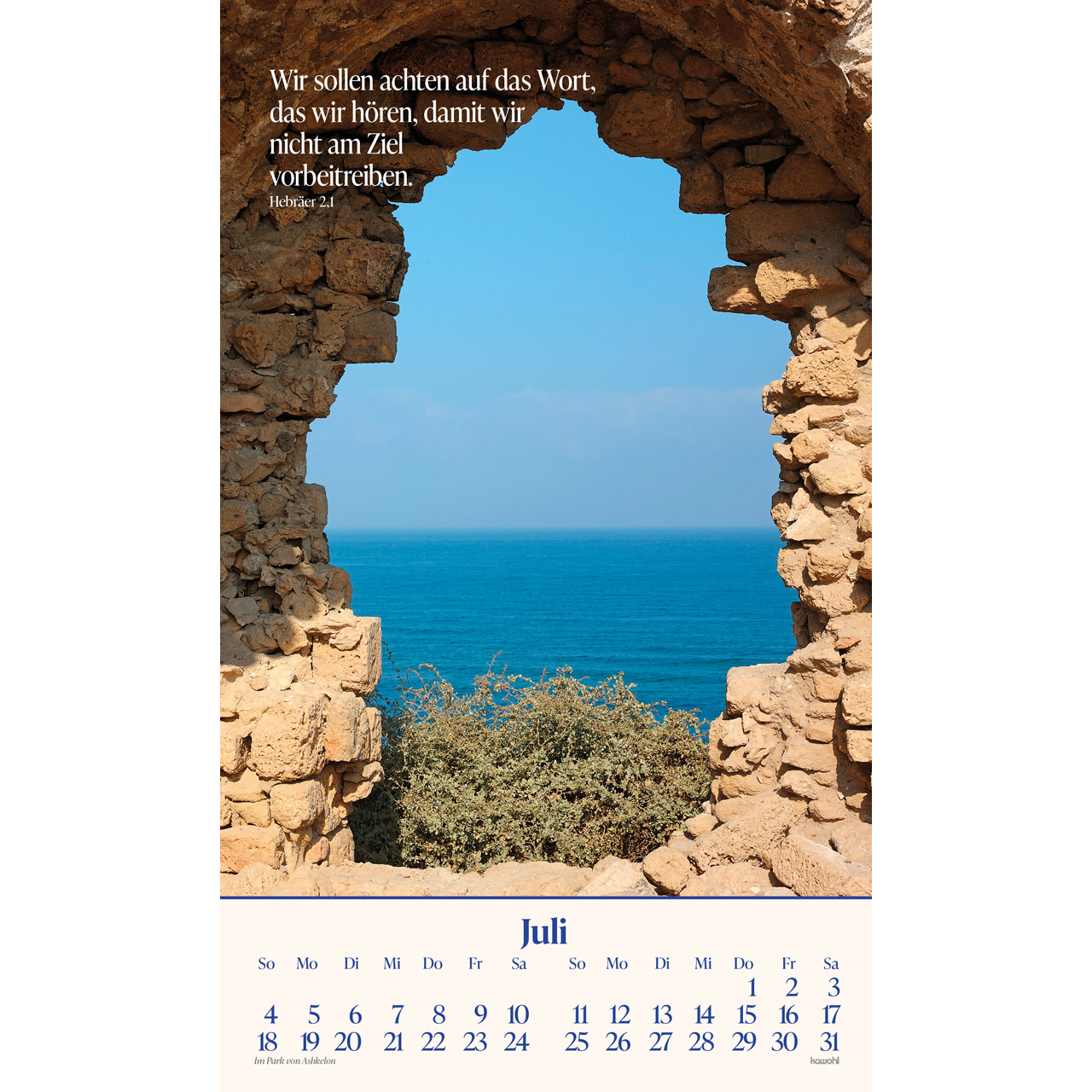 Das Heilige Land 2027 - Wandkalender