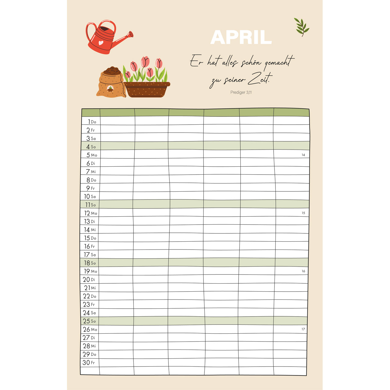 Familienplaner 2027 - Wandkalender
