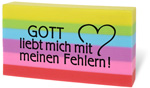 Radiergummi 'Regenbogenfarben'