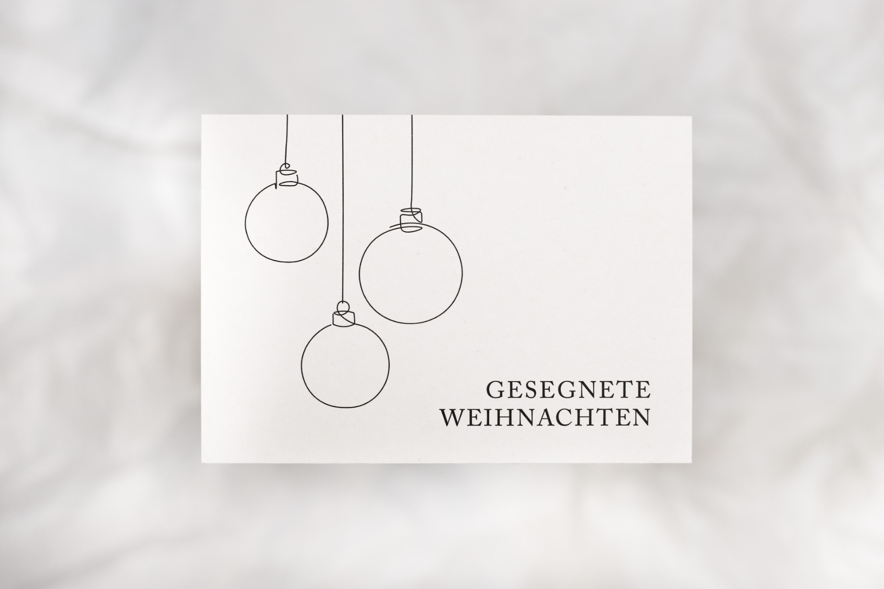 Postkarte - Gesegnete Weihnachten (Einzelkarte)