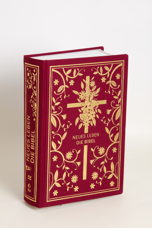 Neues Leben. Die Bibel - Gold/Bordeauxrot