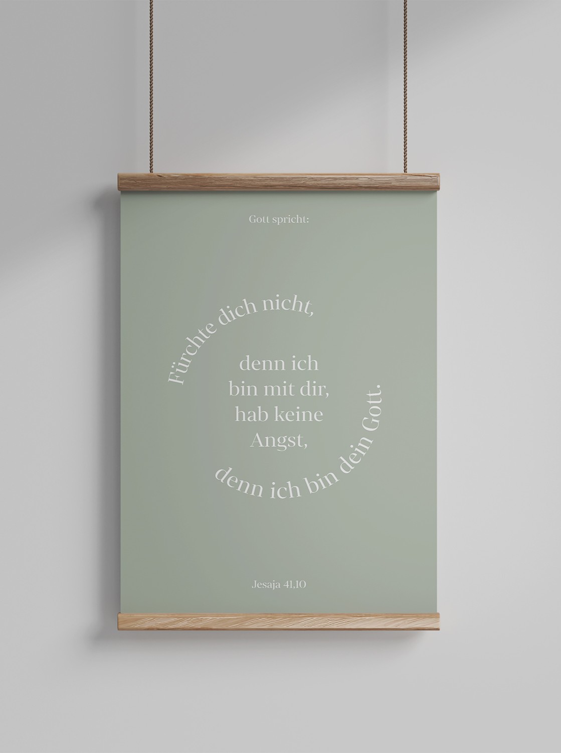 Fürchte dich nicht, denn ich bin mit dir - Poster A4