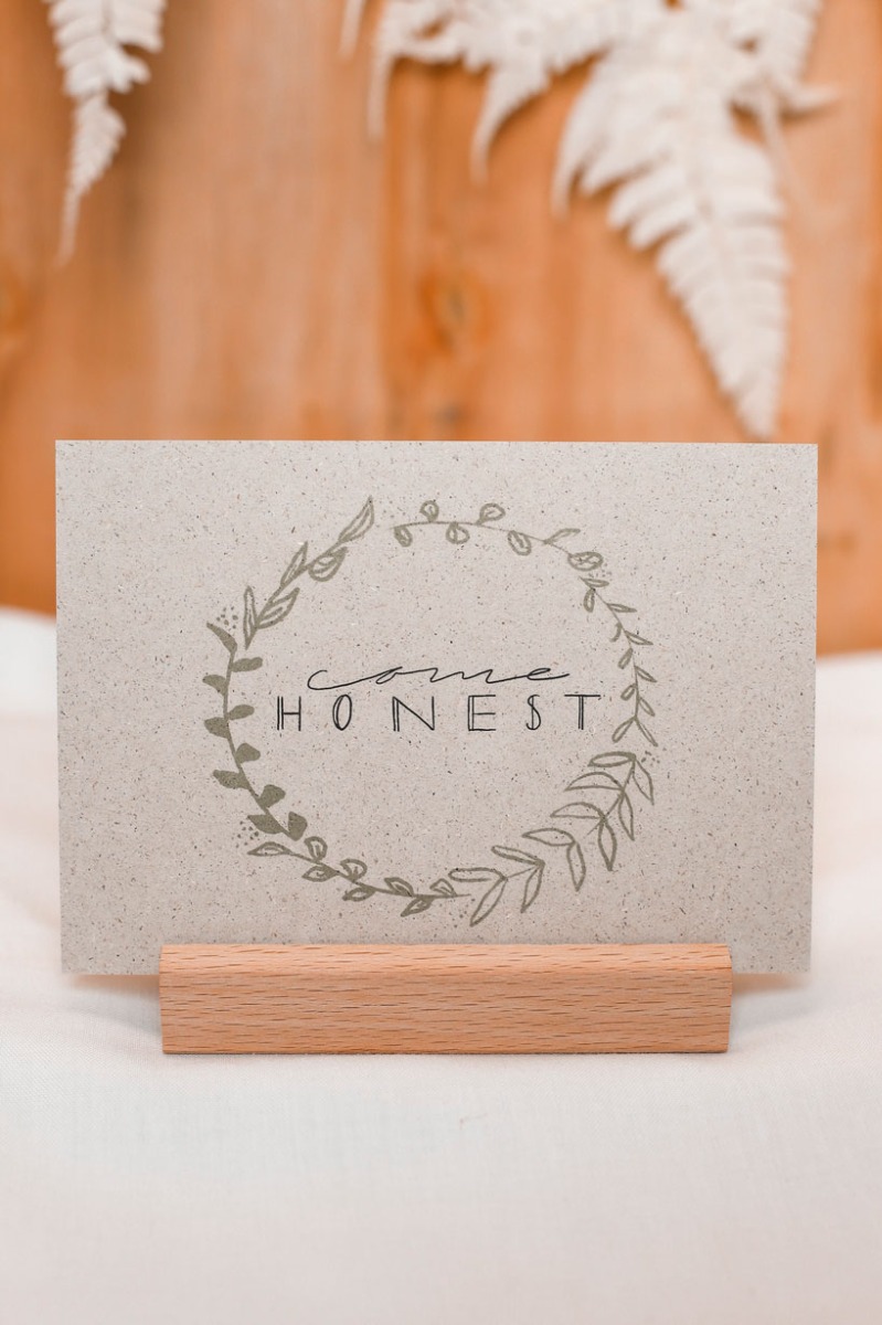 Postkarte - Come Honest (Einzelkarte)